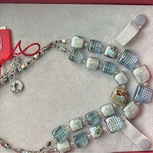 Murano Glass Blue Necklace